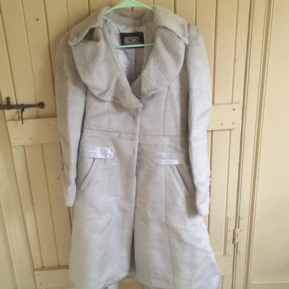 Faux fur vintage coat